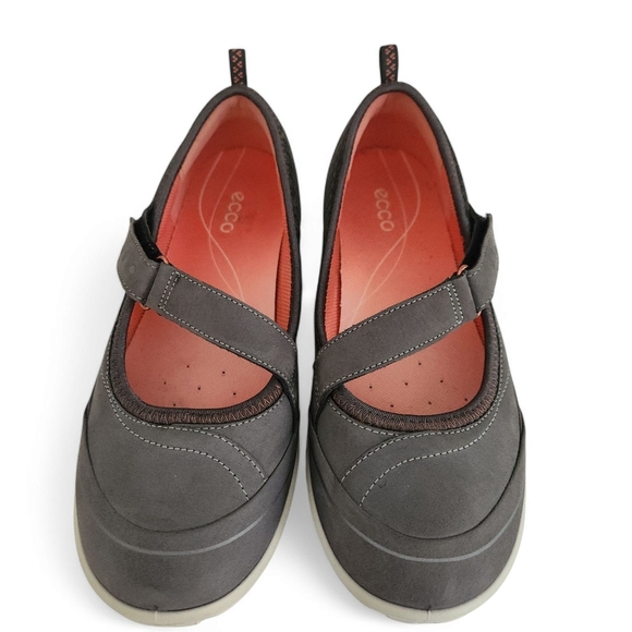 ECCO Mary Jane Sport Flats - gray/pink - (36 EU = US 5-5.5) - Perfect condition - Picture 5 of 13